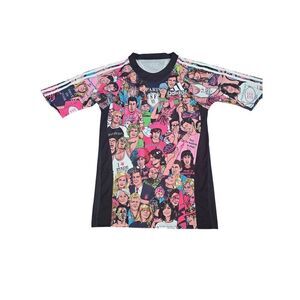 Adidas Stade Français Rugby Jersey Graphic Comic Shirt Size S Rare VTG 2010-11